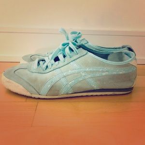 Sky blue cool ASICS sneakers